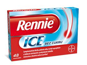 Rennie ICE bez cukru, žuvacie tablety 48ks