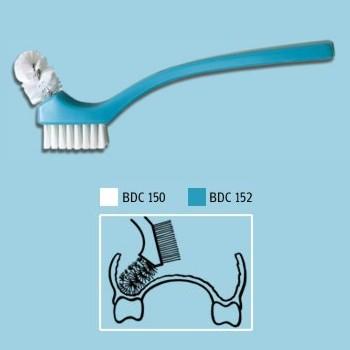 Curaprox BDC 152 kefka na protézu so špirálou, modrá